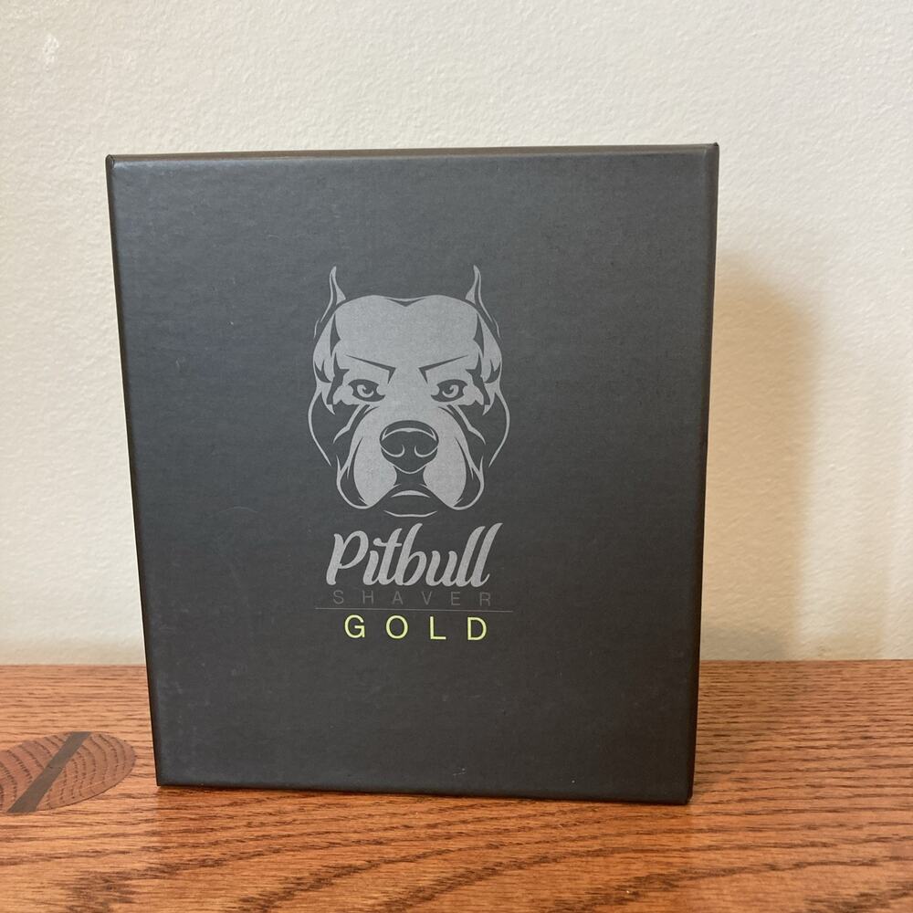 Sealed! Skull Shaver Pitbull Gold Head and Face Shaver Gift Set for Men